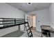 bedroom featuring a bunk bed and a creative map mural at 3071 Colonial Way # J, Atlanta, GA 30341