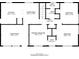 Floorplan showing the layout of the kitchen, living room, bedrooms and baths at 3465 Tulip Dr, Decatur, GA 30032