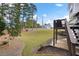 Beautiful backyard featuring expansive green space and a wooded area to enjoy nature at 2000 Spicers Ln, Woodstock, GA 30189