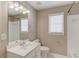 Full bath featuring tile floors, shower, sink, and mirror at 283 Double Gate Way, Sugar Hill, GA 30518