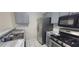 Well-appointed kitchen featuring stainless steel appliances and a marble countertop at 4252 Parkview Ct, Stone Mountain, GA 30083