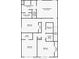 Second story floor plan featuring primary bedroom, bathroom, laundry room, and additional bedrooms at 9122 Golfview Cir, Covington, GA 30014
