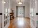 Bright office with hardwood flooring and French doors at 6029 Shadburn Ferry Rd, Buford, GA 30518