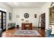 Spacious office features hardwood floors, natural light, and a classic desk setup at 238 15Th Ne St # 18, Atlanta, GA 30309