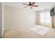 Neutral bedroom with ceiling fan and carpeted floor at 3815 Pleasant Oaks Dr, Lawrenceville, GA 30044