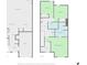 A detailed floor plan of the townhome showing the layout of the rooms at 3815 Pleasant Oaks Dr, Lawrenceville, GA 30044