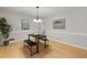 Neutral dining area with table, bench seating and bright natural light at 422 Derbyshire Dr, Stone Mountain, GA 30088