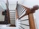 View down the staircase of the living room at 5310 Corinth Ct, Cumming, GA 30040