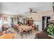 Dining room featuring a long table, a mini-fridge, and ample seating for large gatherings at 799 Moreland Se Ave, Atlanta, GA 30316