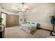 An inviting bedroom with neutral tones, decorative accents, and a ceiling fan at 5120 Parkwood Oaks Ln, Smyrna, GA 30126