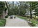 Inviting backyard with patio, dining area, and lush greenery at 7455 Old Rico Rd, Chattahoochee Hills, GA 30268