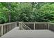 Inviting back deck overlooking lush greenery offers an ideal outdoor space for relaxing and entertaining in a serene environment at 3305 Suffolk Dr, Cumming, GA 30041