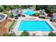 Stunning aerial view of the neighborhood pool and amenities at 3305 Suffolk Dr, Cumming, GA 30041