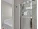 Modern bath has shower with glass enclosure at 1531 Autumn Wood Trl, Buford, GA 30518