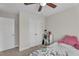 Comfortable bedroom with carpet and double closet at 1531 Autumn Wood Trl, Buford, GA 30518