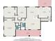 Detailed floor plan showing bedrooms, living areas, kitchen, bathrooms, and overall layout at 3388 Hyland Dr, Decatur, GA 30032