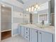 Stylish bathroom featuring double sinks, modern lighting, and a neutral color palette at 140 Double D Rd, Temple, GA 30179