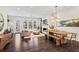 Bright and spacious living room and dining area with fireplace and modern furnishings at 215 Arizona Ne Ave # 1, Atlanta, GA 30307