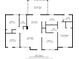 A detailed floor plan with dimensions to show the layout of the house, including the screened porch at 3435 Stallion Ct, Powder Springs, GA 30127