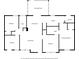 Detailed floor plan showing layout including bedrooms, living room, kitchen, bathrooms, and screened porch at 3435 Stallion Ct, Powder Springs, GA 30127