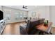 Inviting living room with hardwood floors, ceiling fan, and lots of natural light at 41 Balsam Dr, Dallas, GA 30157