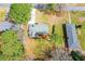 Aerial image of home in established neighborhood highlighting the abundant yard space at 1703 Alton Way, Marietta, GA 30062