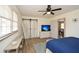 Bright main bedroom with wood floors, large window, and an attached sitting room at 1703 Alton Way, Marietta, GA 30062