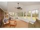 Sunroom with abundant natural light and views of the backyard; perfect for relaxation and entertainment at 1703 Alton Way, Marietta, GA 30062