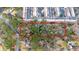 Aerial view of wooded homesite, adjacent to townhomes, offering a serene and private building location at 2469 Stone Rd, East Point, GA 30344