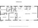 Layout of the 3 bedroom home with kitchen, dining, living and 2 bath highlighted in this blueprint at 708 Morris Rd, Hiram, GA 30141