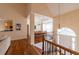 Beautiful entryway with hardwood floors provides access to the dining room, living room, and kitchen at 4020 F A A Rd, Cumming, GA 30041