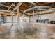 Spacious unfinished basement with exposed ductwork and concrete flooring at 2120 Blaylock Dr, Marietta, GA 30062