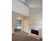 Living Room featuring a fireplace and a view of the decorated dining room through a doorway at 4508 Bankside Court, Marietta, GA 30066