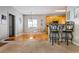 Open concept kitchen and dining area with breakfast bar seating at 4612 Liberty Square Dr, Acworth, GA 30101