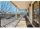 Inviting covered porch with seating offering neighborhood views at 4612 Liberty Square Dr, Acworth, GA 30101