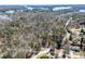 Scenic aerial view showcasing the property's proximity to a beautiful lake and lush surroundings at 5305 Pilgrim Point Rd, Cumming, GA 30041