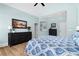 Bright, airy bedroom with a large dresser, vaulted ceilings, and light blue walls at 78 Cuthbert Ln Ne, Acworth, GA 30101