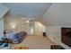 Bright bedroom with carpeted floors, ceiling fan, neutral paint, and white doors at 832 Chalet Hls, Mcdonough, GA 30253