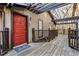 Charming entrance with a red door and a welcoming 