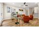 Contemporary living room featuring bar table, chairs, and modern decorations at 237 Altoona Sw Pl, Atlanta, GA 30314