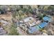 Birds eye view of the community pool, tennis courts and neighborhood park at 5 Coventry Close, Avondale Estates, GA 30002
