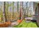 Backyard featuring wooden deck and privacy fence at 279 Alex St, Canton, GA 30114