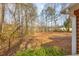 Large grassy backyard with a wood fence and lots of trees for outdoor enjoyment at 279 Alex St, Canton, GA 30114