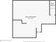 Floor plan of the attic level, including the attic space and stairs (down) at 7640 Harbour Walk, Cumming, GA 30041