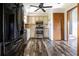 Modern kitchen with stainless steel appliances, neutral cabinets, and wood-look floors, offering a functional space at 1767 Wingard Dr, Marietta, GA 30062
