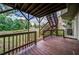Deck with stairs leading to a fenced yard at 3260 Sims View Ct, Snellville, GA 30078
