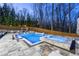 Stunning backyard oasis with a sparkling pool, hot tub, lounge area, and lush landscaping at 4080 Glen Hill Ne Way, Marietta, GA 30066