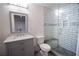 Bright bathroom with sleek vanity, tiled shower, and modern fixtures provides a spa-like experience at 93 Richmond Way, Villa Rica, GA 30180