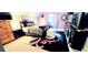 Stylish bedroom with patterned rug, accent wall, and coordinated furnishings at 3897 Vine Stone Dr, Stonecrest, GA 30038