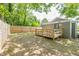 Private backyard features a wooden deck and a wooden fence, ideal for outdoor activities at 299 Fletcher Street Sw, Atlanta, GA 30315